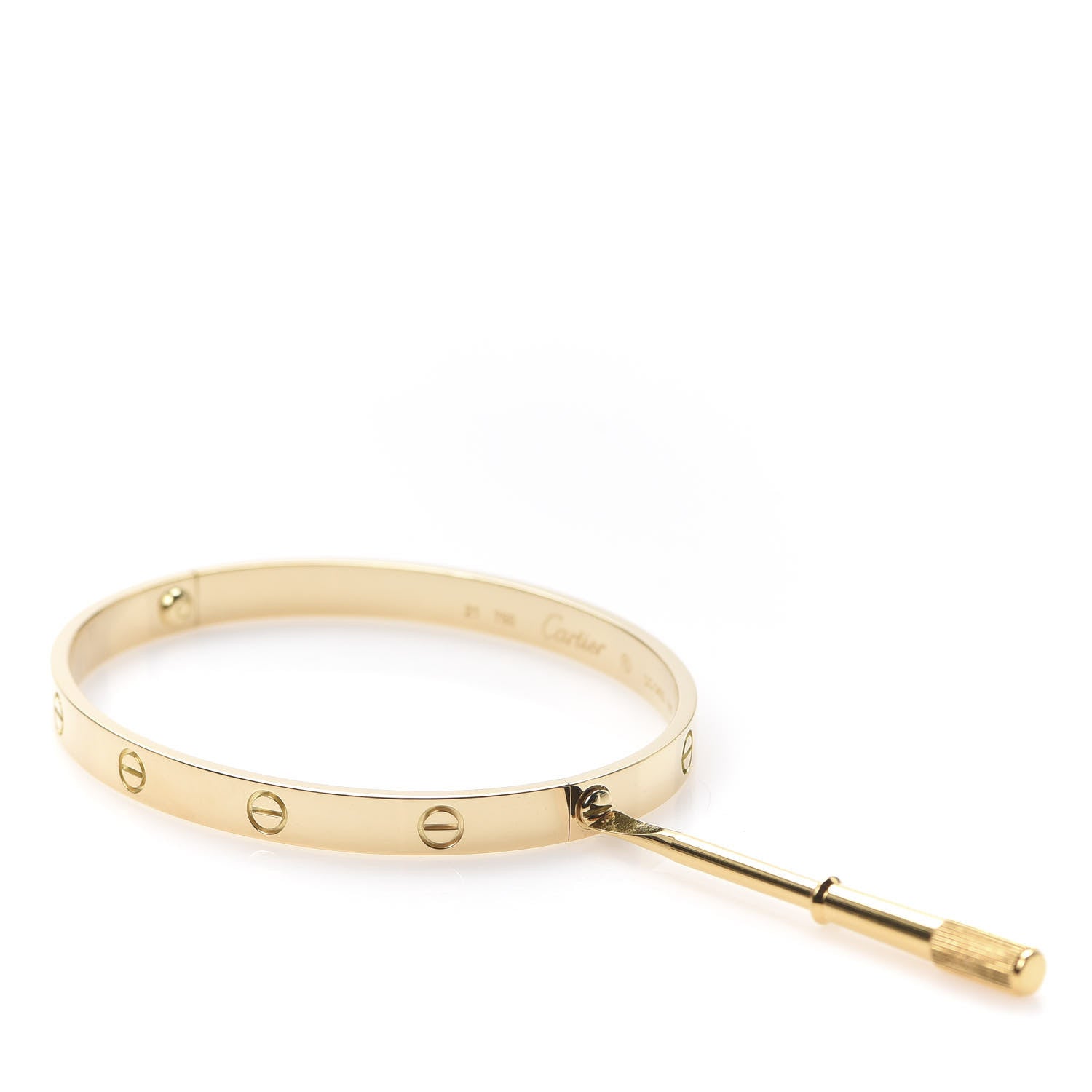 Cartier 18K Yellow Gold LOVE Bracelet 21 5 of 5