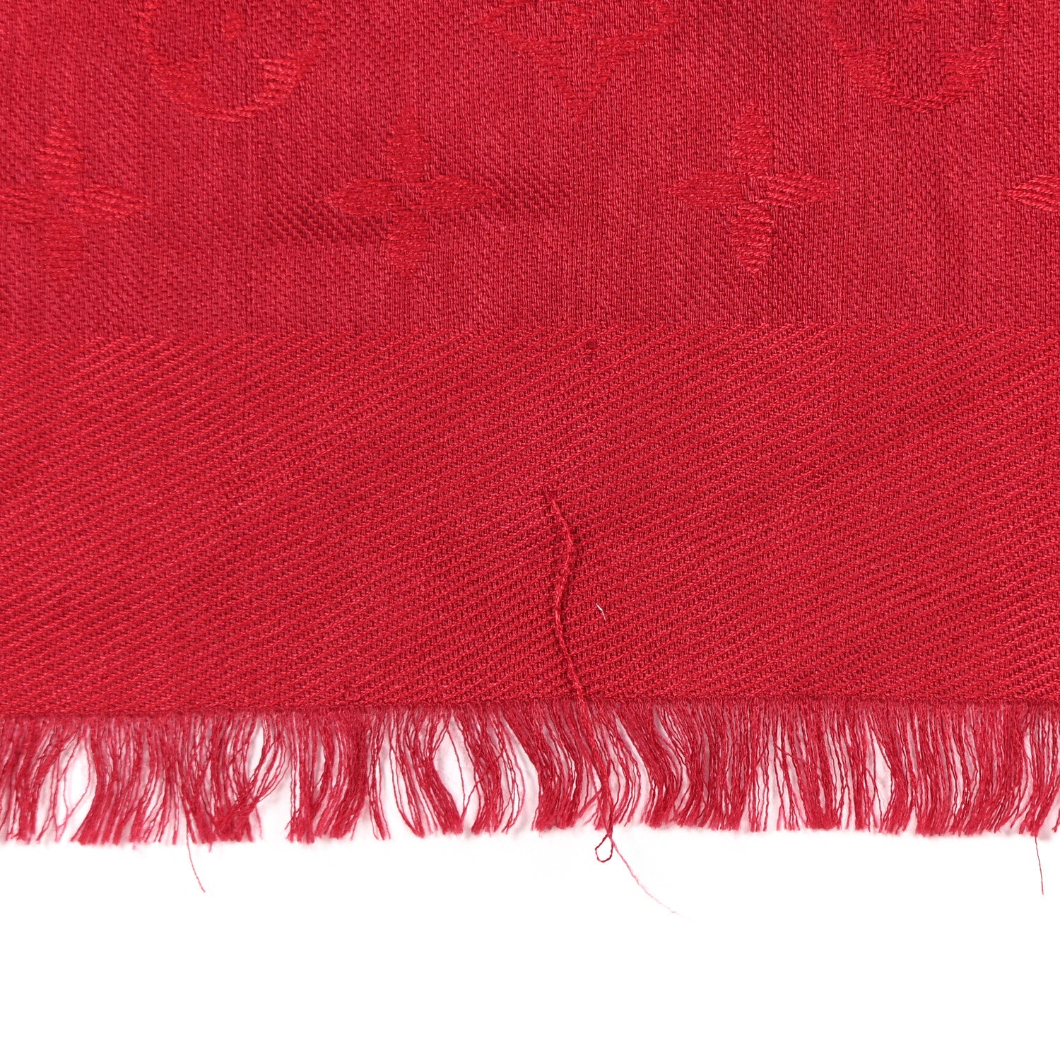 Louis Vuitton Silk Wool Monogram Shawl Pomme D'Amour 7 of 9