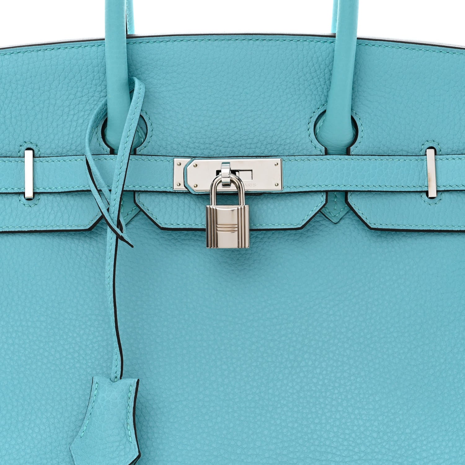 Hermes Taurillon Clemence BIRKIN 35 Bleu Atoll 8 of 10