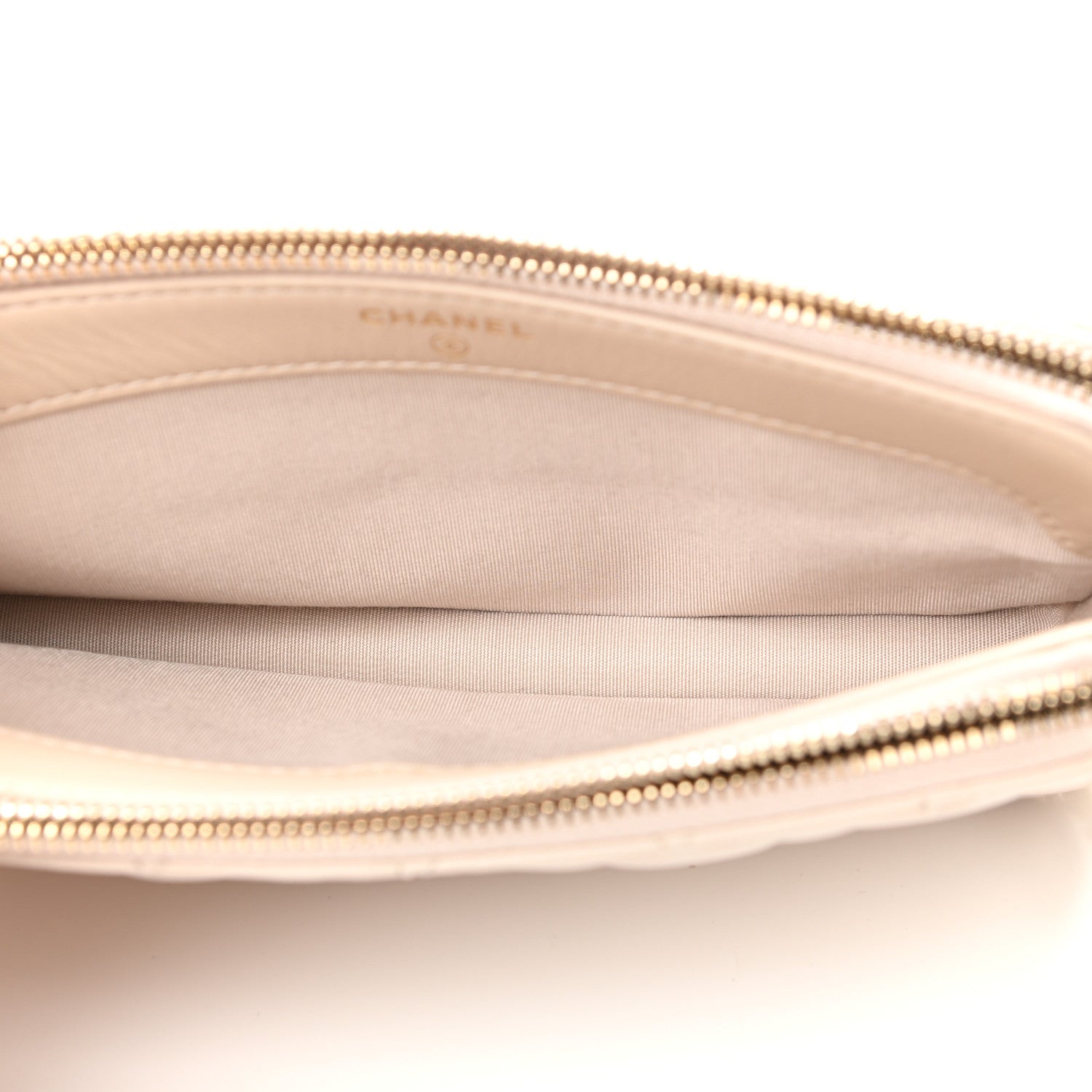 Chanel Lambskin Quilted Small Clutch With Chain Off White 6 of 13