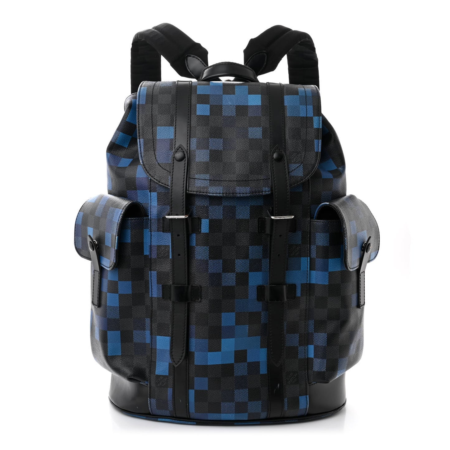 Damier Graphite Pixel Christopher PM Backpack Blue