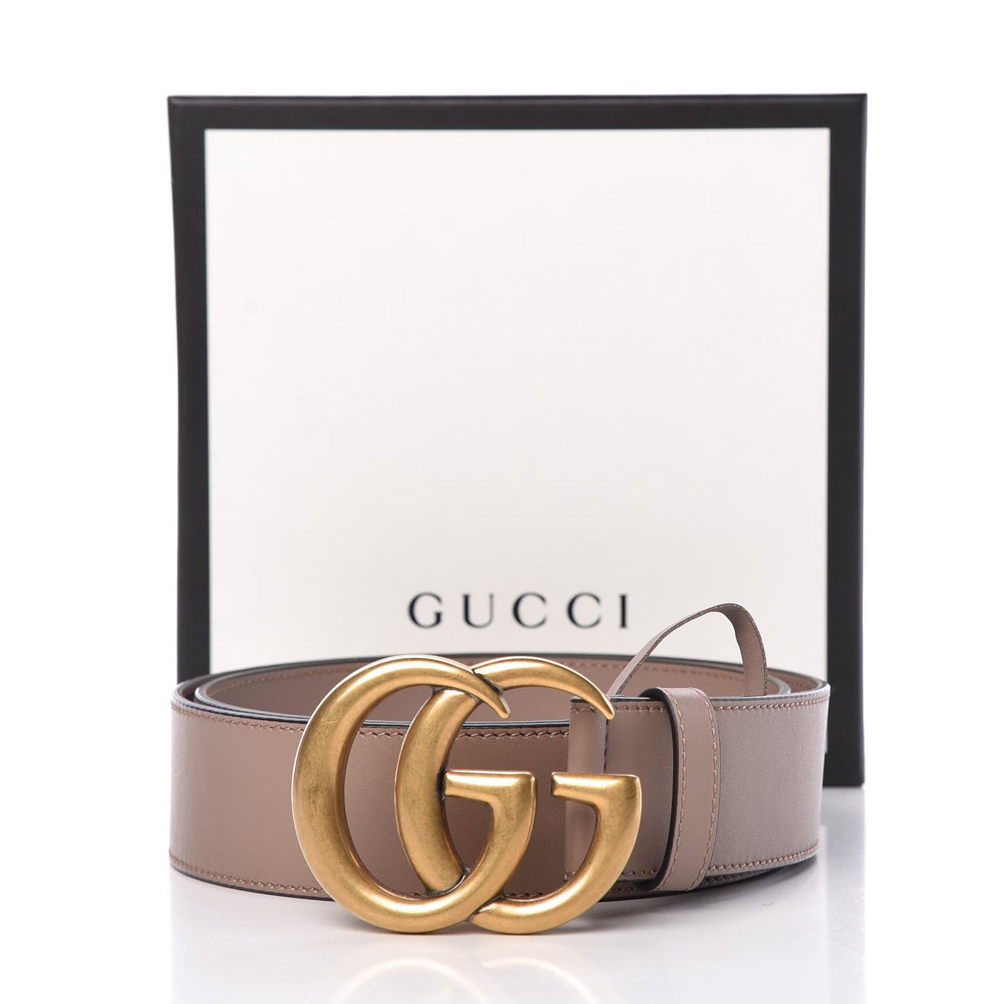 Calfskin Double G 40mm Belt 90 36 Porcelain Rose
