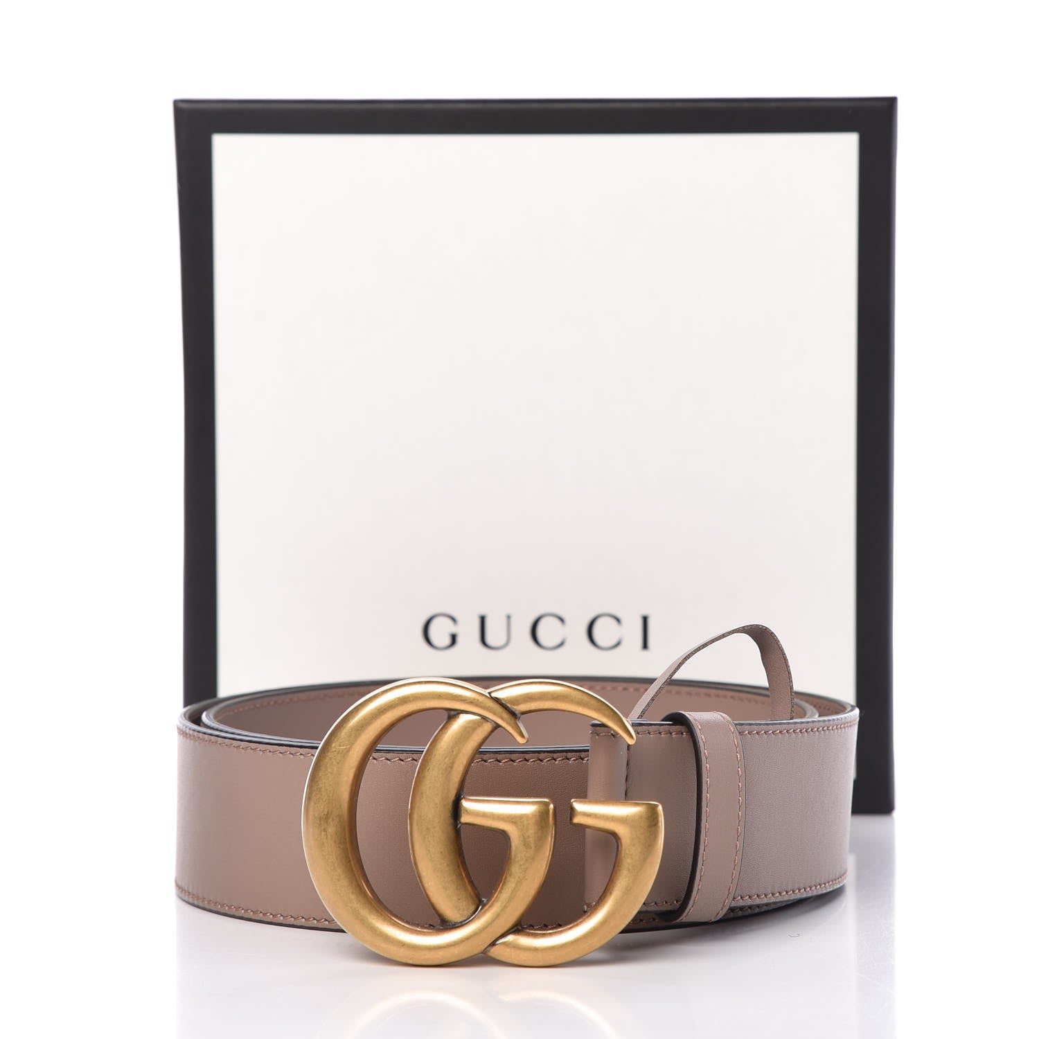 Gucci Calfskin Double G 40mm Belt 90 36 Porcelain Rose 7 of 7