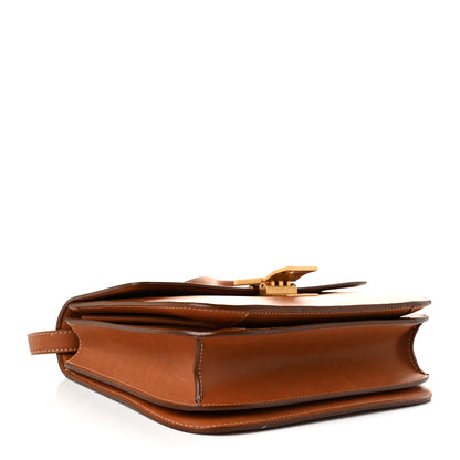 Celine Natural Calfskin Medium Classic Box Flap Bag Tan 4 of 10