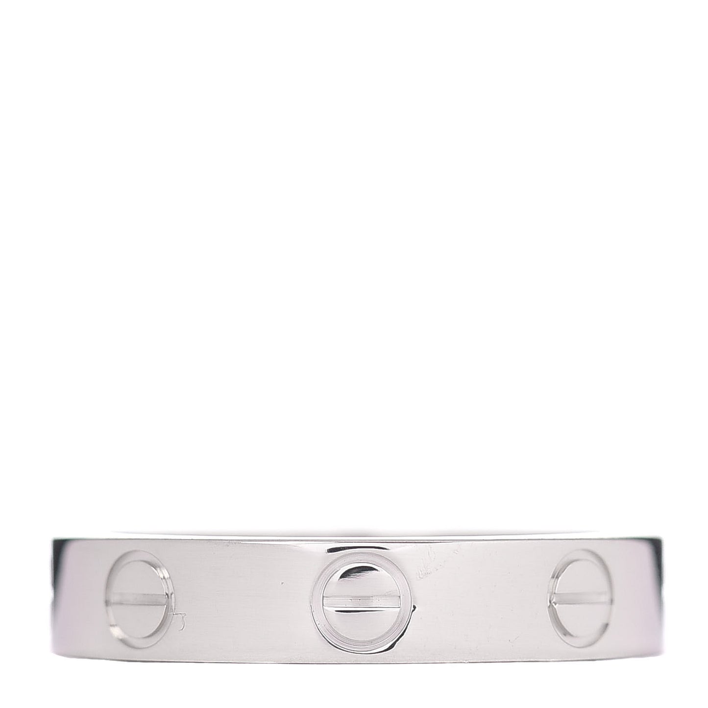 18K White Gold 3.5mm LOVE Wedding Band Ring 50 5.25