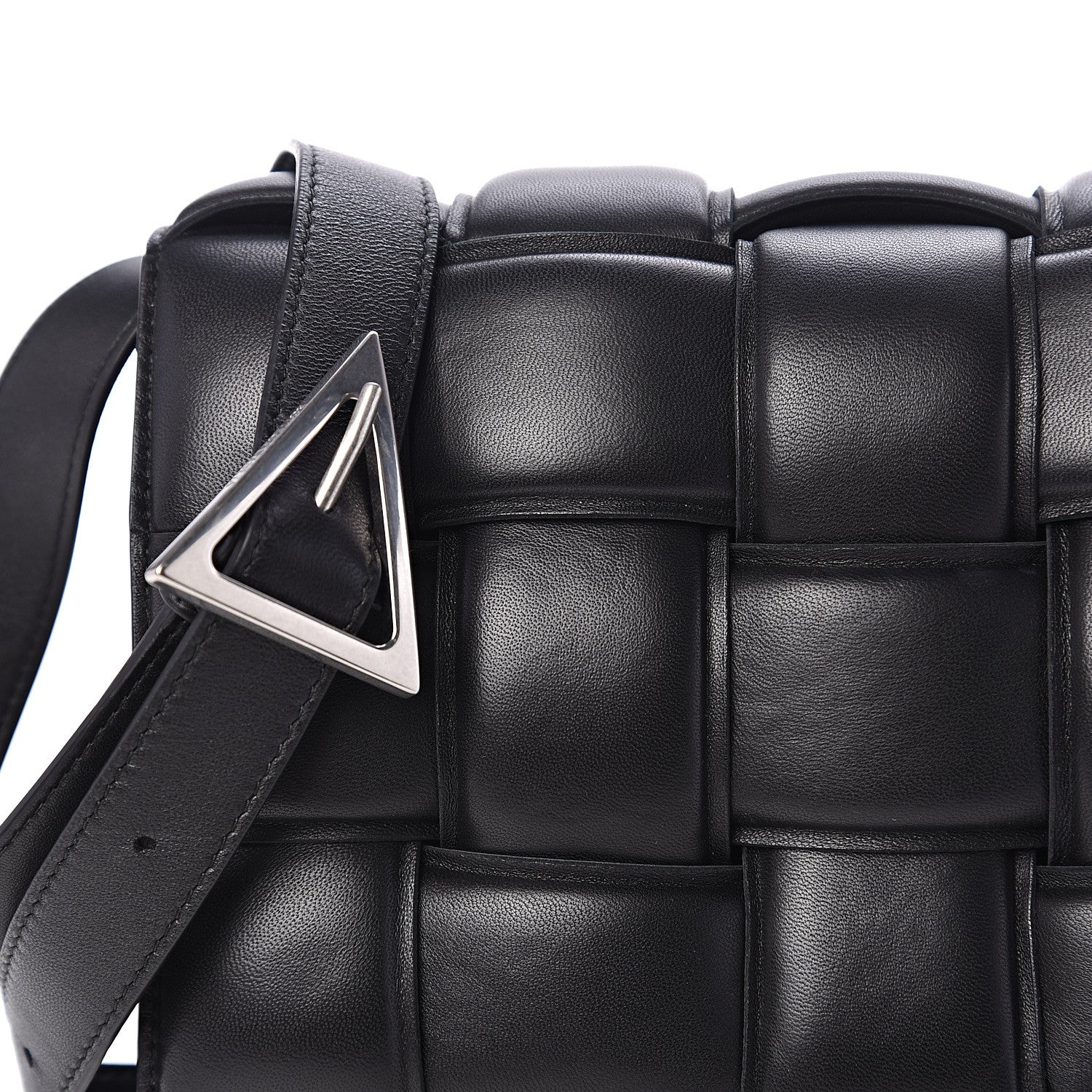 Bottega Veneta Nappa Maxi Intreccio Padded Cassette Crossbody Bag Black 8 of 8