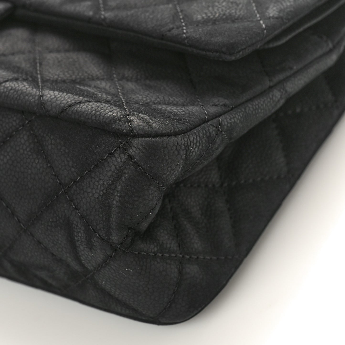 Iridescent Caviar Quilted 2.55 Reissue 227 Flap Black