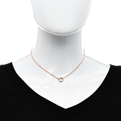 Cartier 18K Pink Yellow White Gold Trinity Double Chain Pendant Necklace 2 of 5