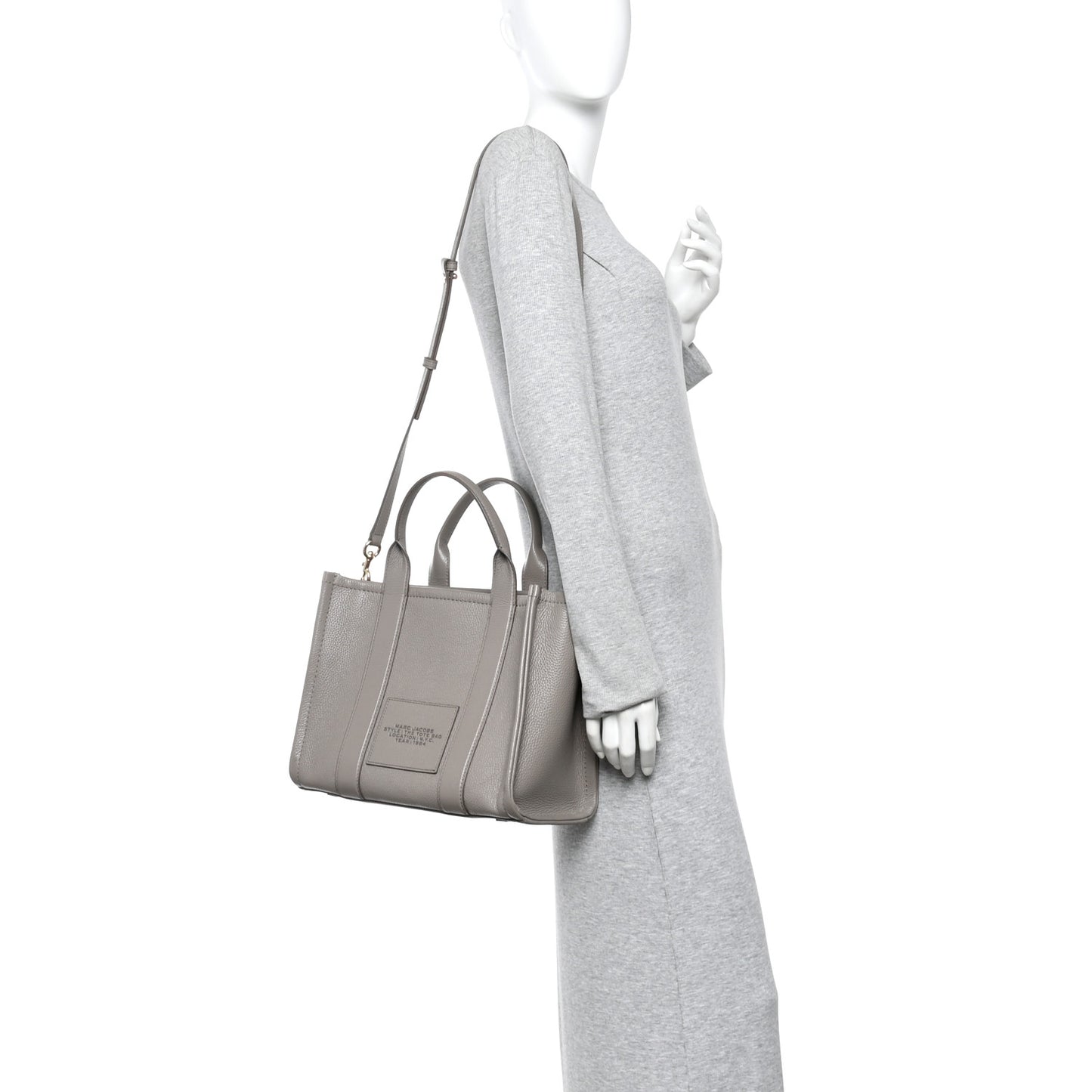 Grained Calfskin Medium The Tote Bag Cement