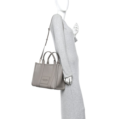 Marc Jacobs Grained Calfskin Medium The Tote Bag Cement 2 of 10