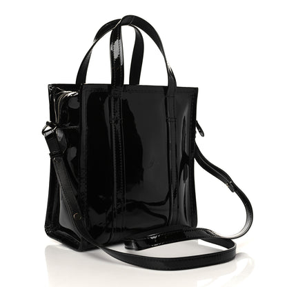 Balenciaga Patent XS Bazar Shopper Tote Black 3 of 10