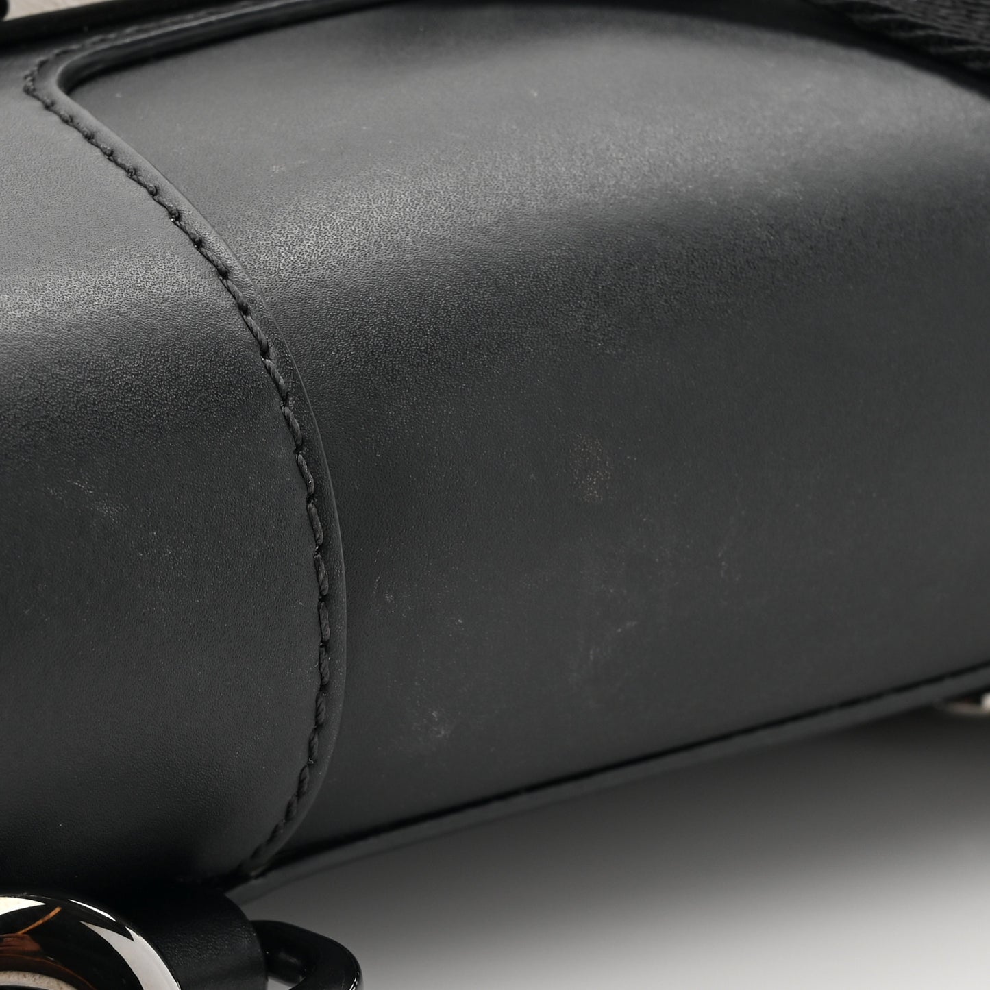 Smooth Calfskin Small Supervee Crossbody Bag Black