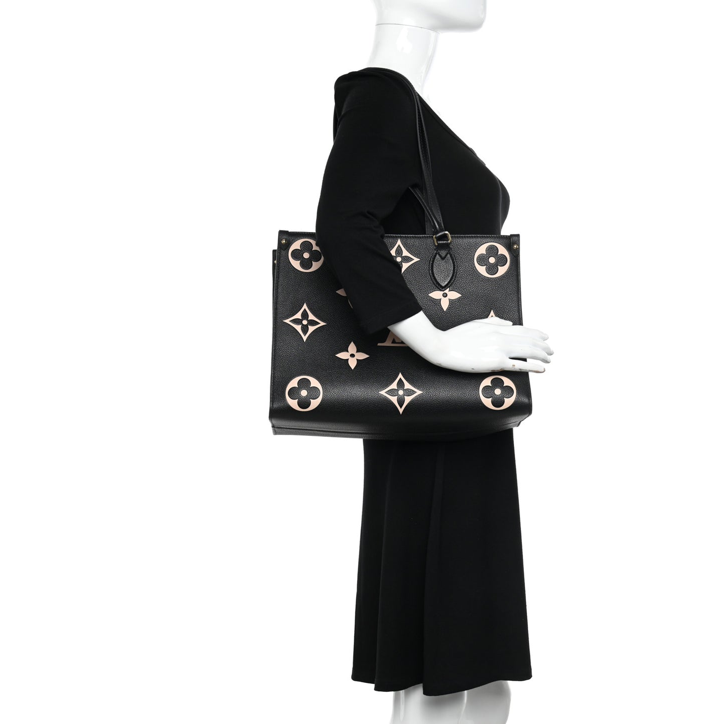 Empreinte Monogram Giant Onthego MM Black Beige
