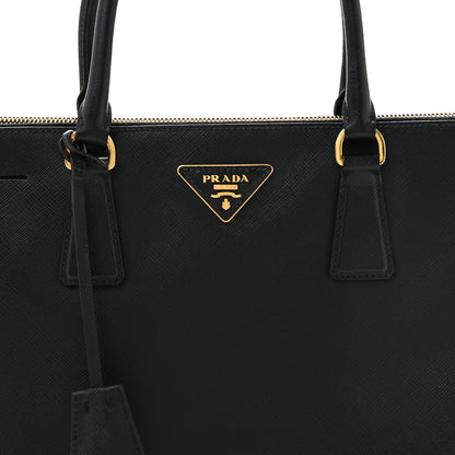 Prada Saffiano Lux Large Galleria Double Zip Tote Black 7 of 13