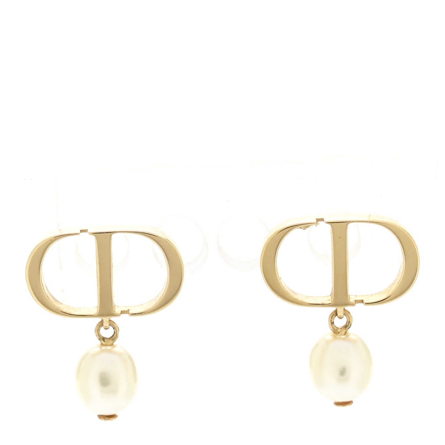 Pearl Petit CD Earrings Gold