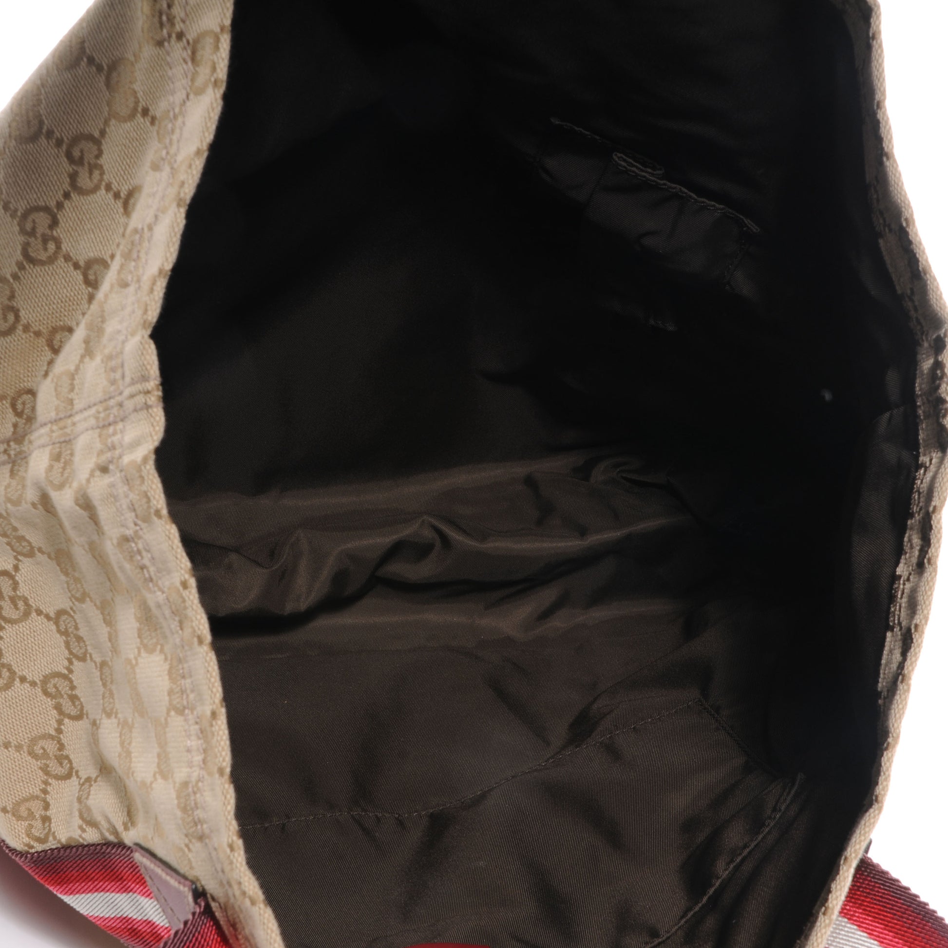 Gucci GG Monogram Medium Web Handle Vertical Tote Red 5 of 8