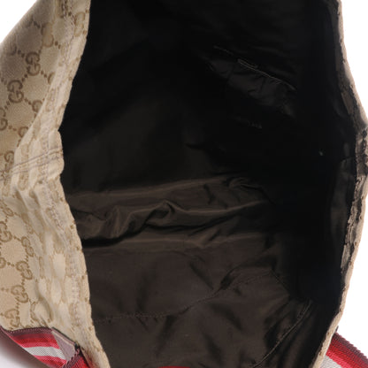 Gucci GG Monogram Medium Web Handle Vertical Tote Red 5 of 8