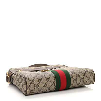 Gucci GG Supreme Monogram Web Medium Ophidia Messenger Bag Brown 4 of 11