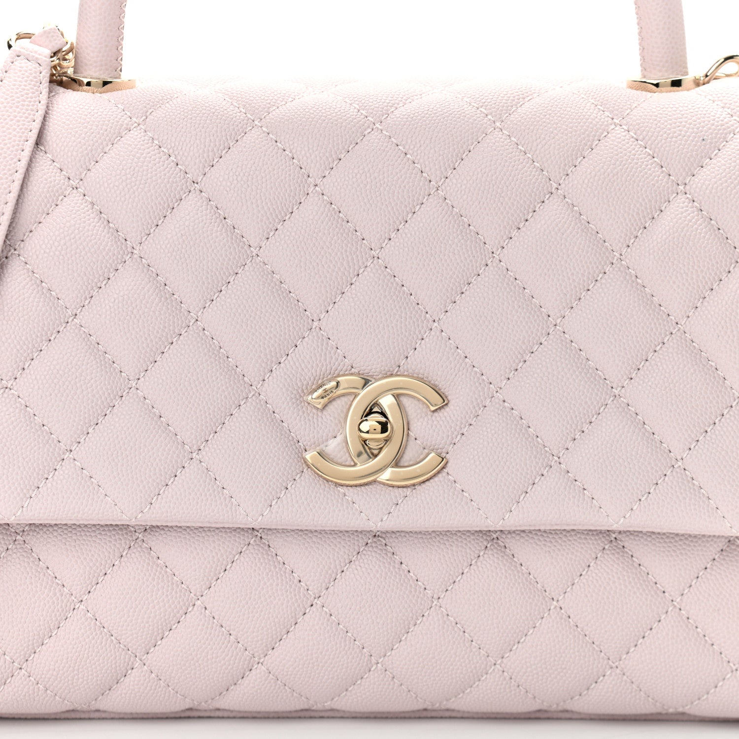 Chanel Caviar Quilted Small Coco Handle Flap Lilas Lilac 7 of 10