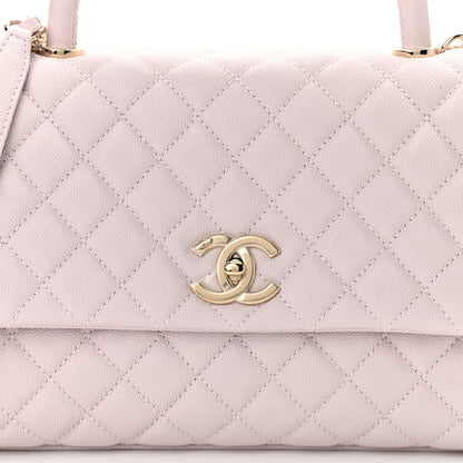 Chanel Caviar Quilted Small Coco Handle Flap Lilas Lilac 7 of 10