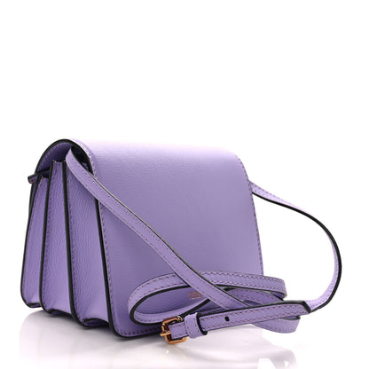 Versace Grained Calfskin La Medusa Shoulder Bag Lilac 3 of 9