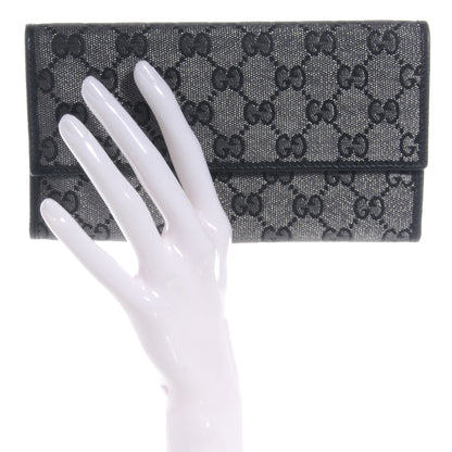 Gucci Signature Monogram Continental Wallet Black 2 of 7
