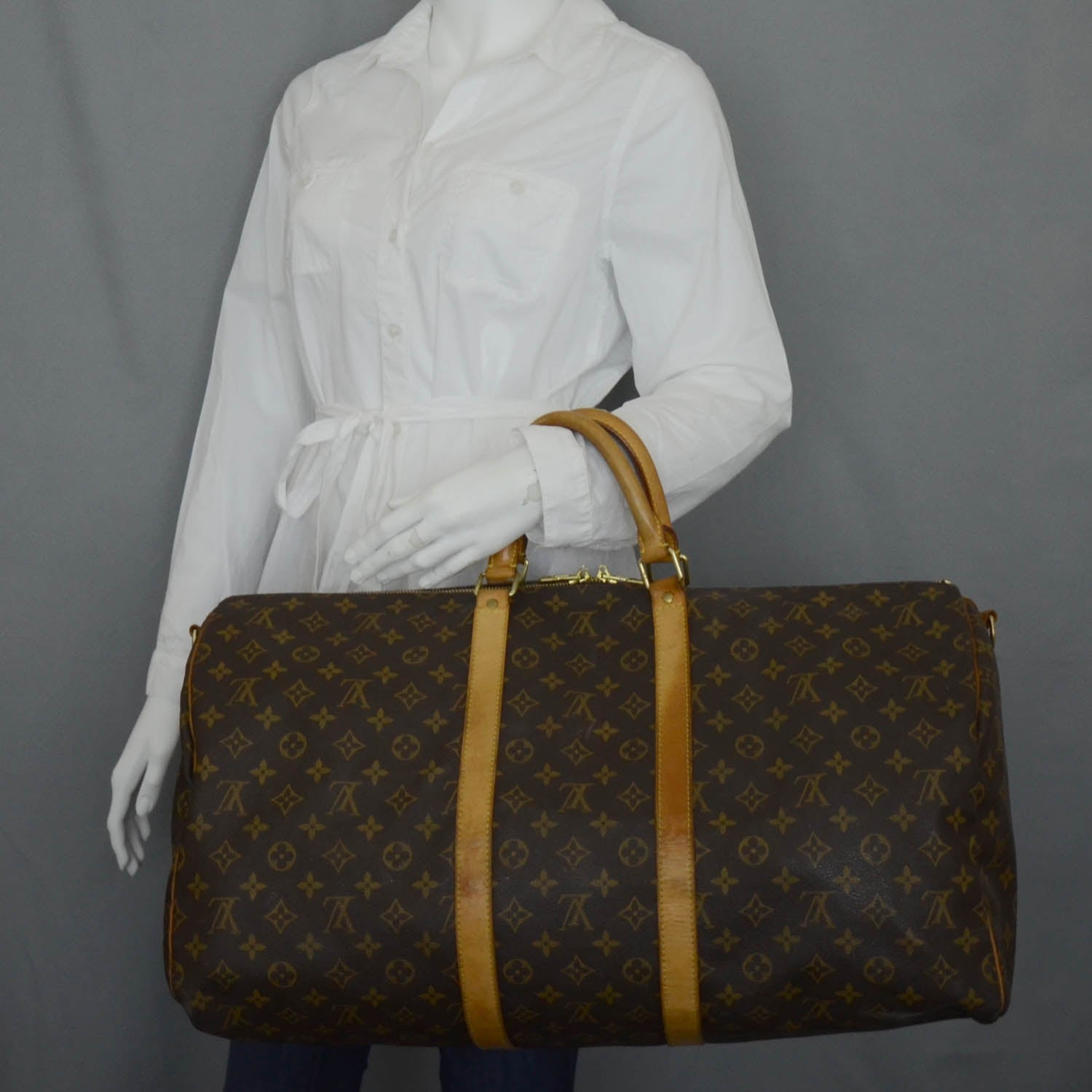 Louis Vuitton Monogram Keepall 55 2 of 9