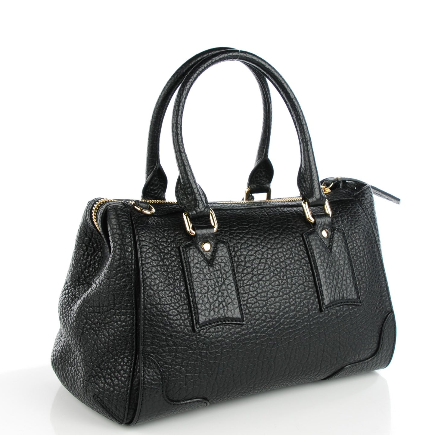 Heritage Grain Leather Small Gladstone Black