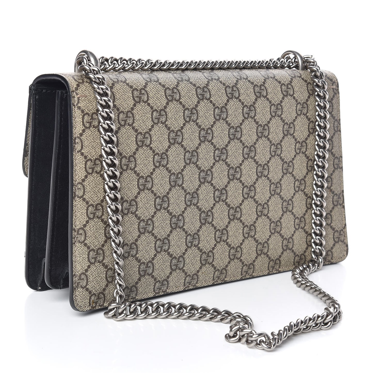 GG Supreme Monogram Small Dionysus Shoulder Bag Black