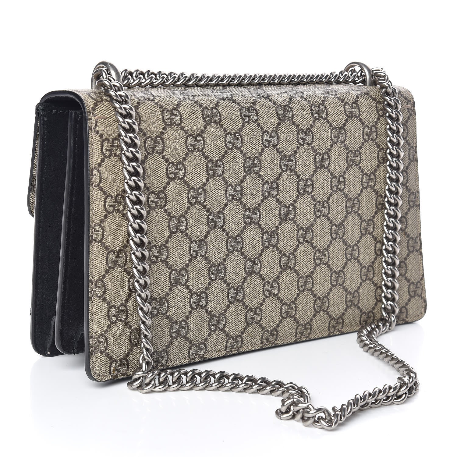 Gucci GG Supreme Monogram Small Dionysus Shoulder Bag Black 3 of 15