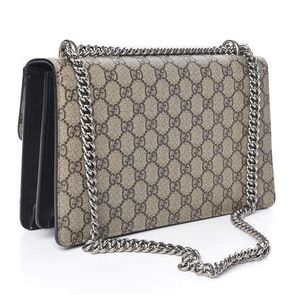 Gucci GG Supreme Monogram Small Dionysus Shoulder Bag Black 3 of 15