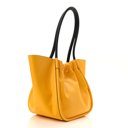 Proenza Schouler Calfskin Large Ruched Tote Yellow 3 of 10