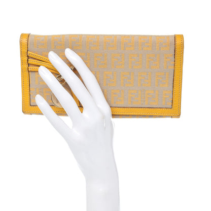 Fendi Zucchino Continental Wallet Yellow 2 of 12