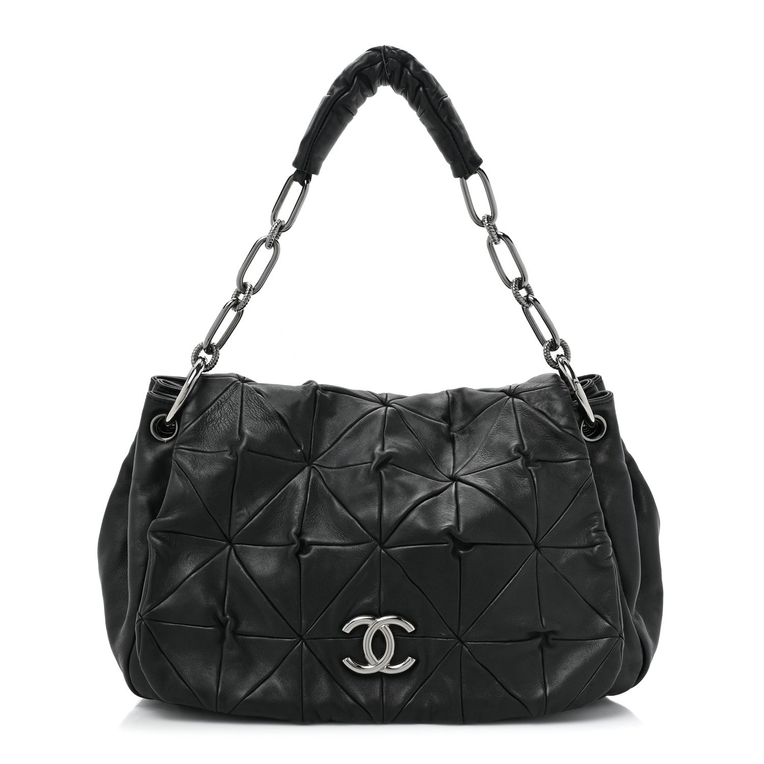 Chanel Lambskin Origami Soft Squares Accordion Flap Black 1 of 12