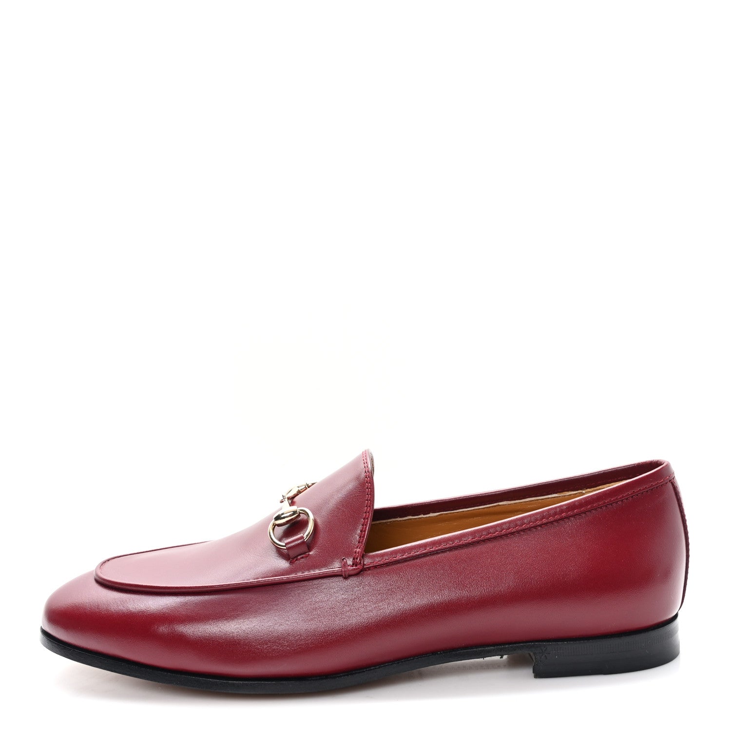 Gucci Betis Glamour Calfskin Womens Jordaan Loafers 39 Rosso Ancora 1 of 10