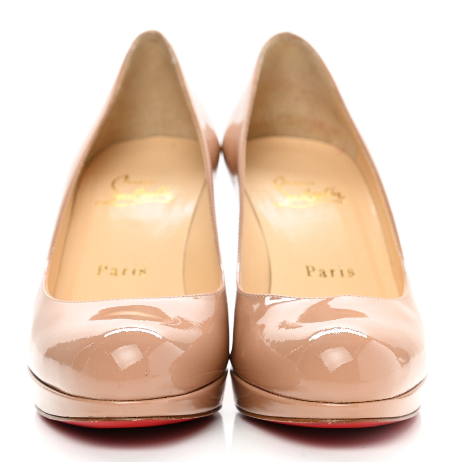 Christian Louboutin Patent New Simple 85 Pumps 36 Nude 2 of 8