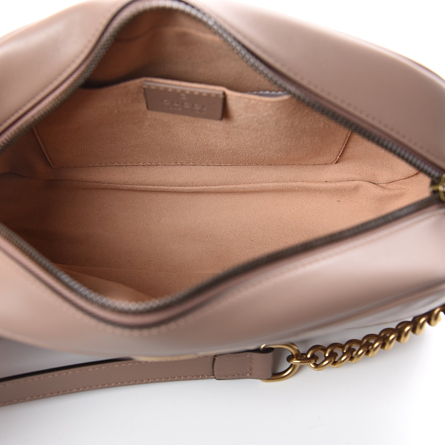 Gucci Calfskin Matelasse Small GG Marmont Chain Shoulder Bag Porcelain Rose 4 of 7