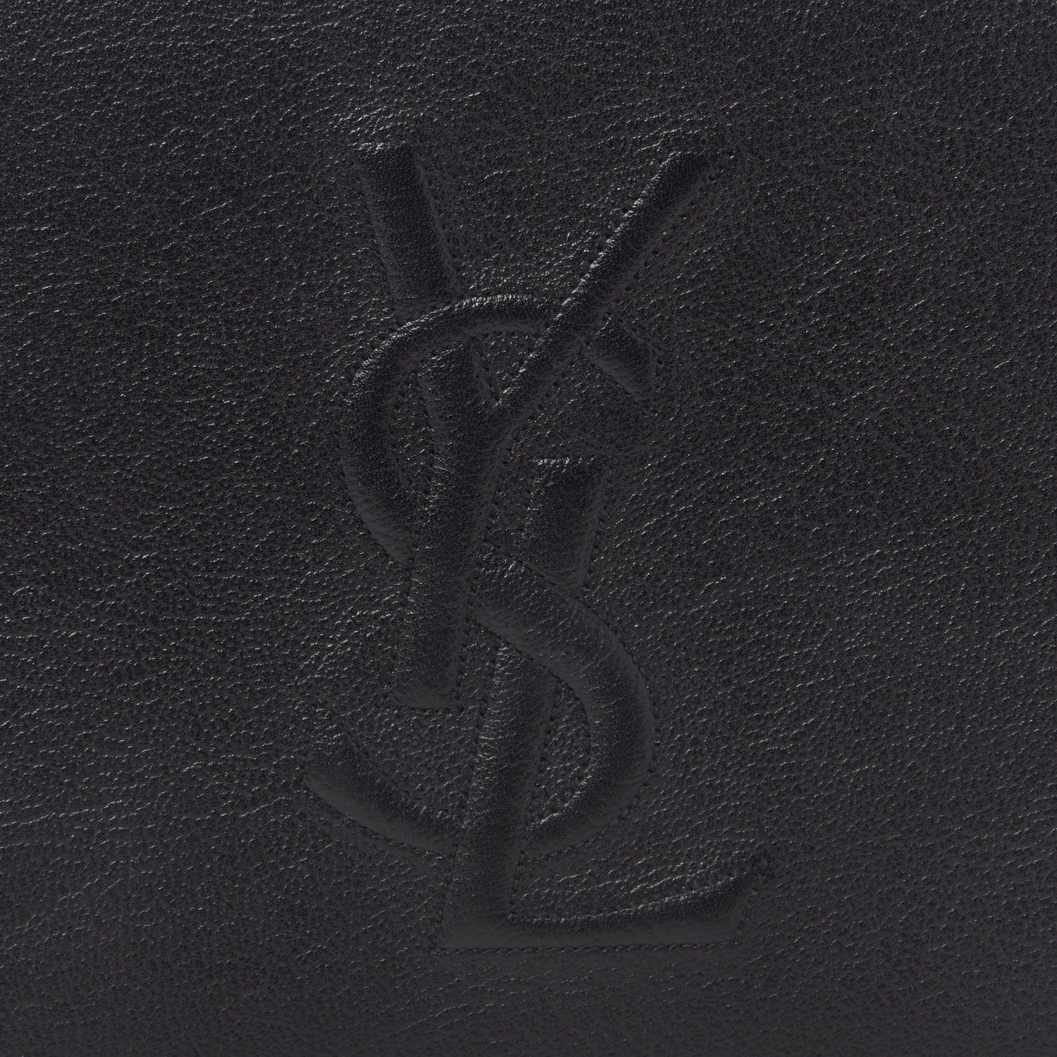 Saint Laurent Calfskin Monogram Large Belle De Jour Clutch Black 7 of 8