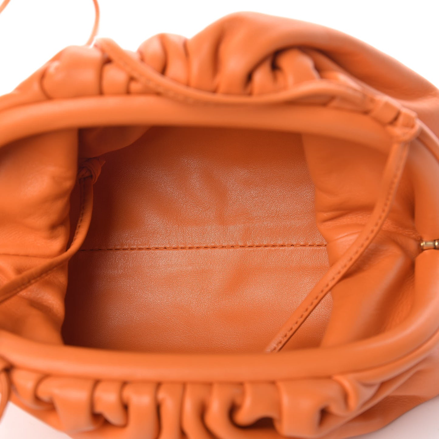 Butter Calfskin The Mini Pouch Light Orange