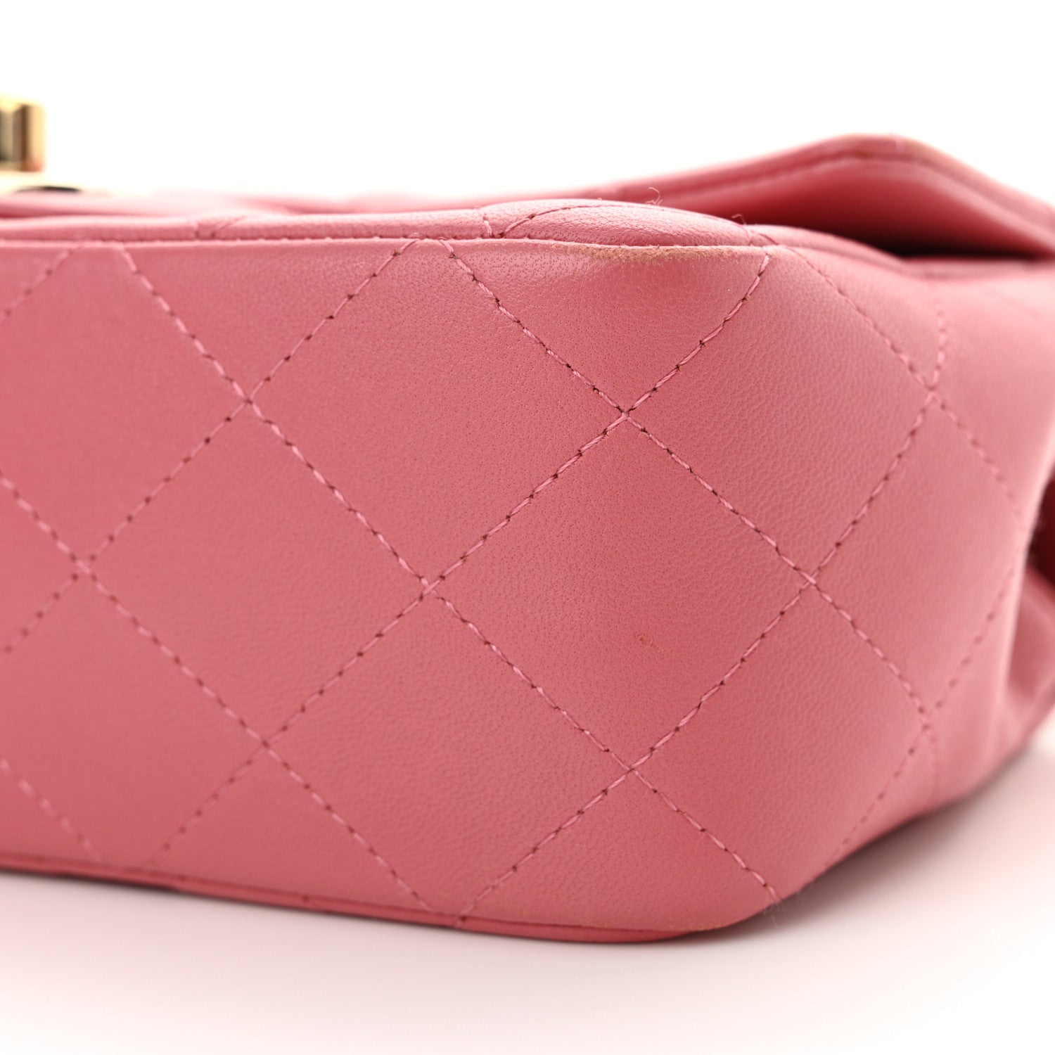 Chanel Lambskin Quilted Valentine Charms Mini Rectangular Flap Pink 10 of 13