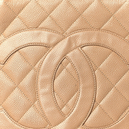 Chanel Caviar Quilted Medallion Tote Beige 8 of 12