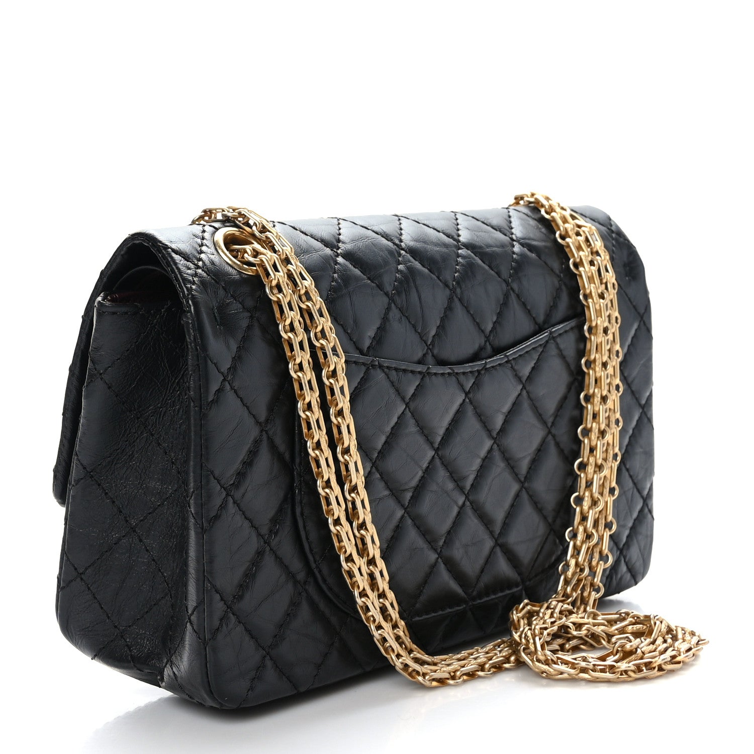 Chanel Aged Calfskin Lucky Charms 2.55 Reissue 225 Flap Black 3 of 10