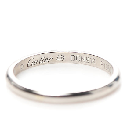 Cartier Platinum 2mm 1895 Wedding Band Ring 48 4.5 4 of 7