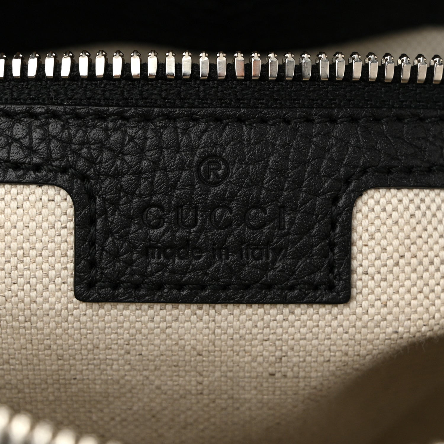 Gucci Piuma Calfskin Jumbo GG Embossed Medium Messenger Bag Black 6 of 10