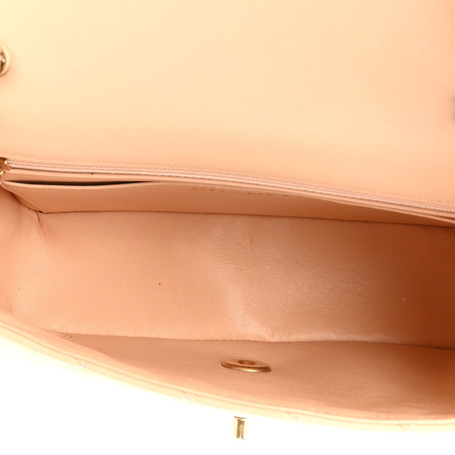 Chanel Lambskin Quilted Mini Rectangular Flap Beige 5 of 16