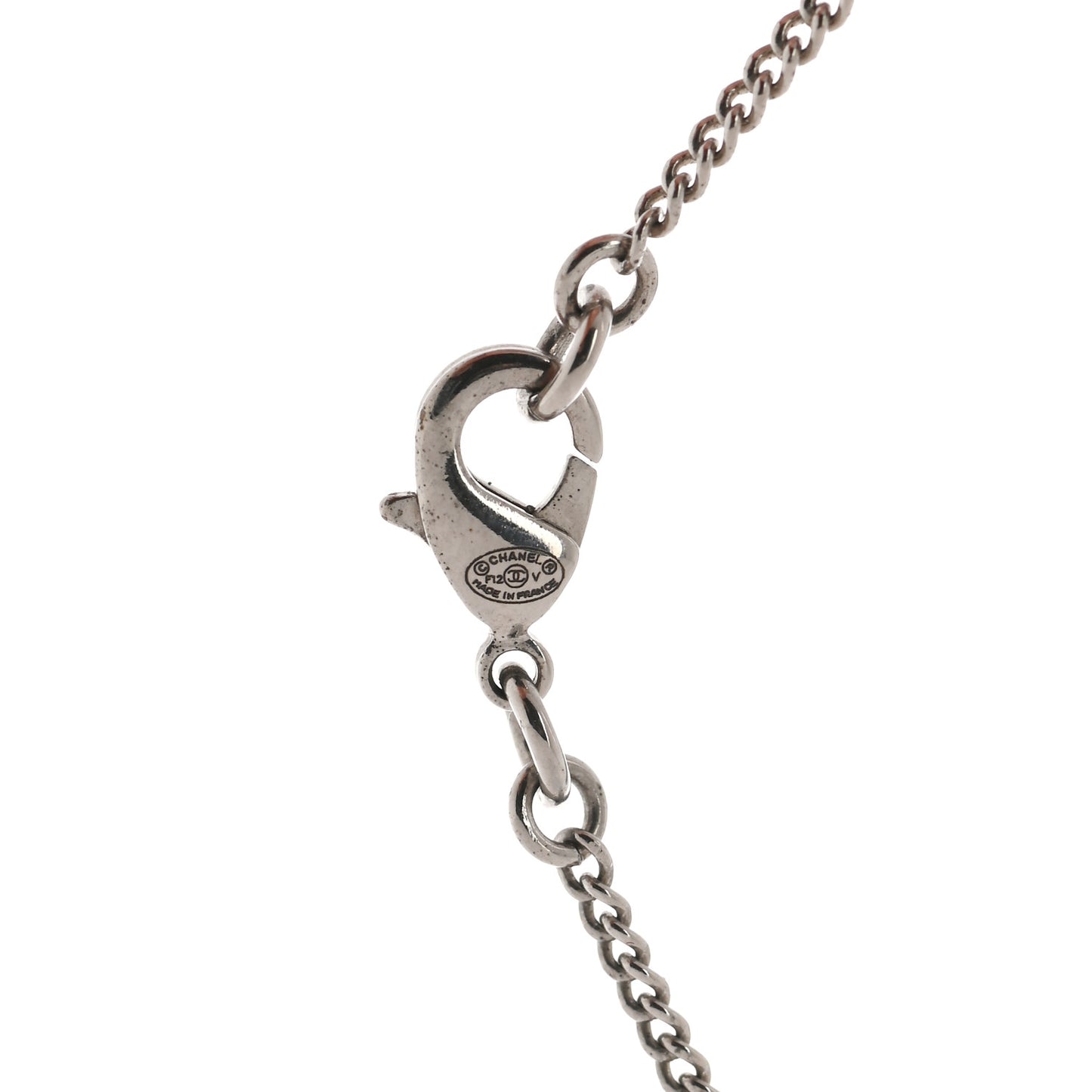 Crystal Timeless CC Necklace Silver