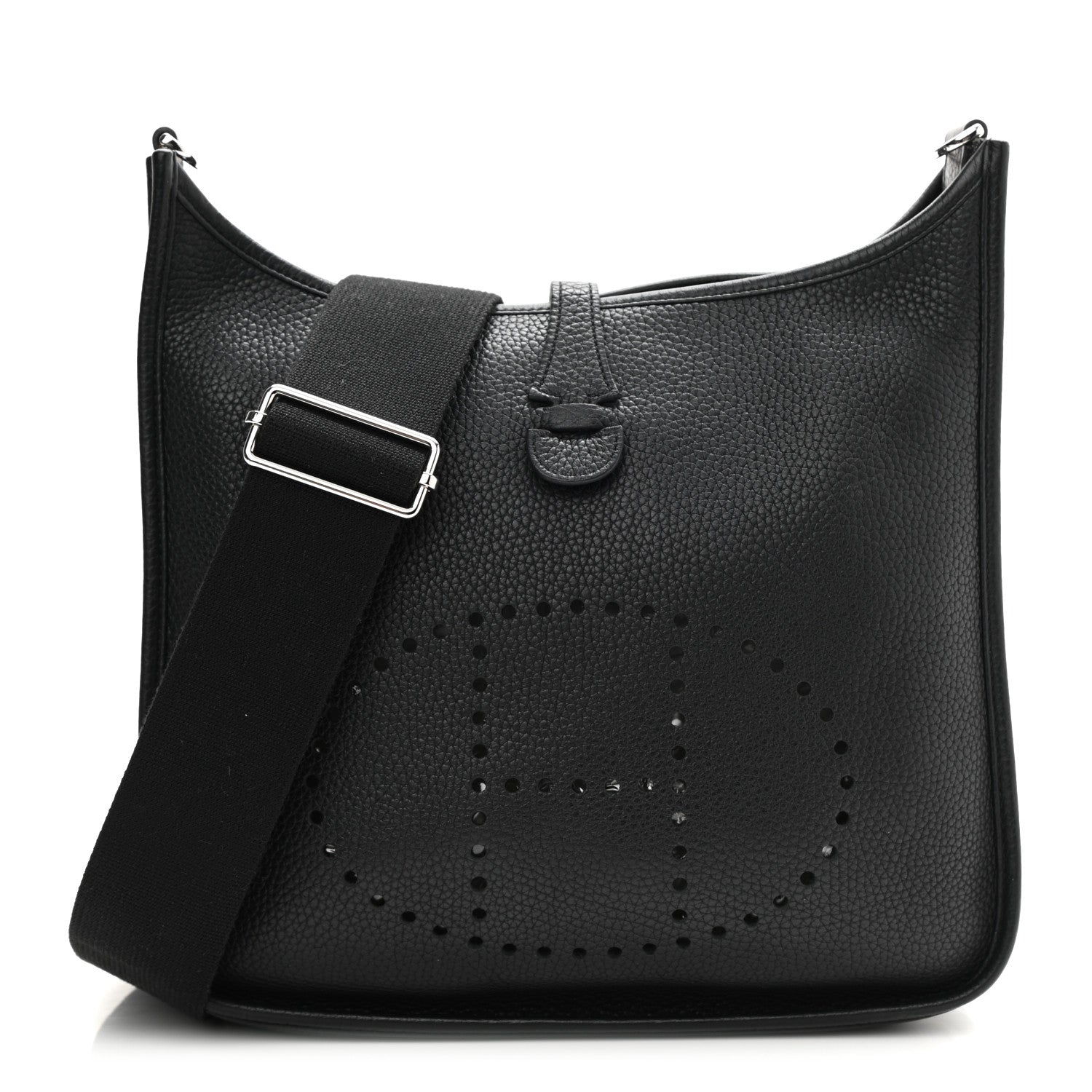 Hermes Taurillon Clemence Evelyne III PM Black 1 of 10