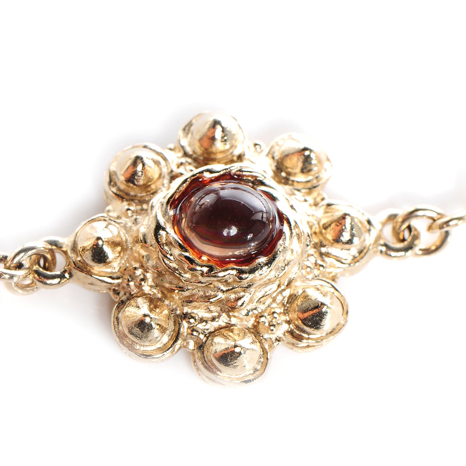 Chanel Pearl Gripoix Tassel Belt Gold 3 of 7