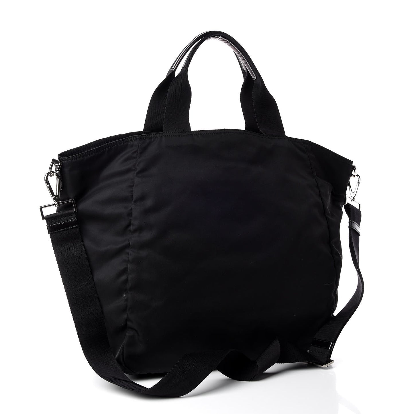 Nylon Vela Shopping Tote Black