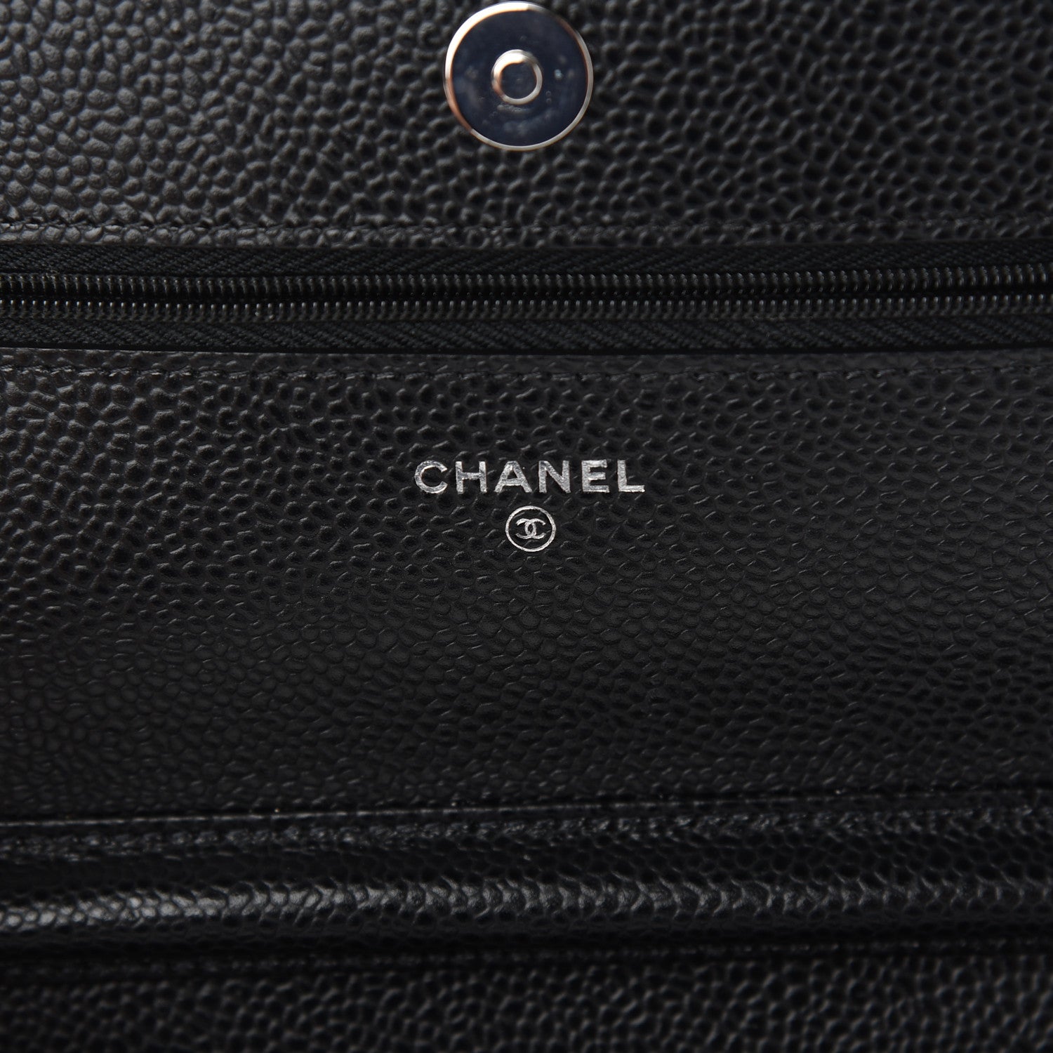 Chanel Caviar Quilted Wallet On Chain WOC Black 6 of 10